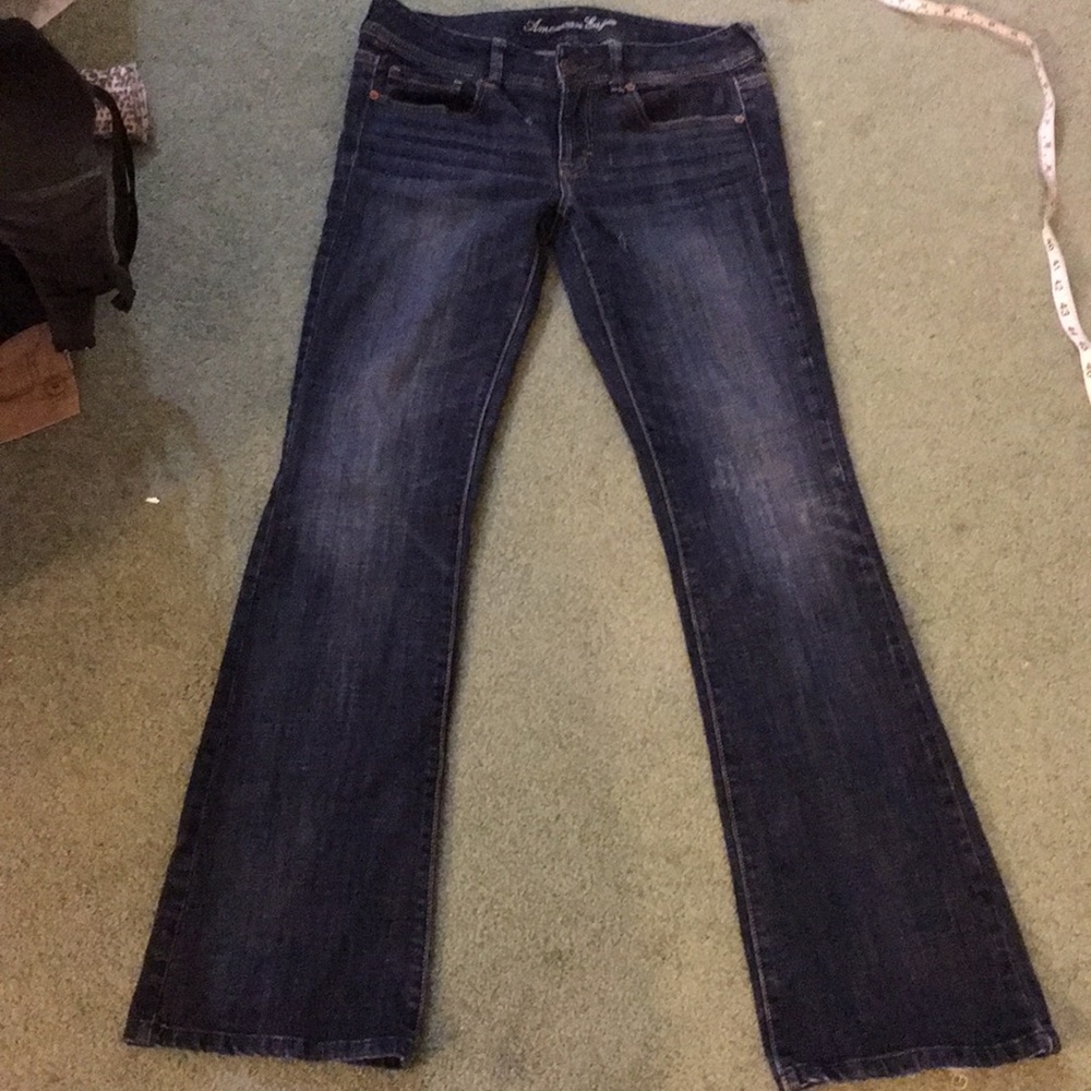 American Eagle jeans distressed size 8 Long